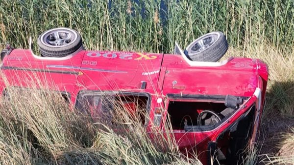 حادث انقلاب سيارة