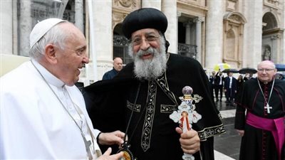 البابا تواضروس من الڤاتيكان: ننادي في كل العالم بالسلام ونصلي ليكون أولوية القادة والشعوب