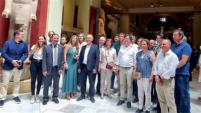 المتحف المصري بالتحرير يستقبل وزير الصحة البرتغالي والوفد المرافق له | صور 