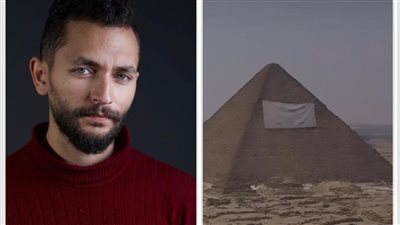 بعد إثارتها للجدل.. أول تعليق لصاحب لافتة الخطوبة على الأهرامات: الصورة فوتوشوب