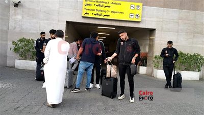 وصول بعثة النادي الأهلي للقاهرة بعد ملحمة رادس والفوز على الترجي بثلاثية نظيفة| صور 