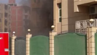 تفاصيل نشوب حريق في دار عبلة الكحلاوي بالمقطم | بث مباشر