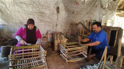 شنوان قلعة صناعة الجريد في مصر.. أحد الصناع: نحتاج إلى تأمين صحي واجتماعي للاستمرار في المهنة| صور