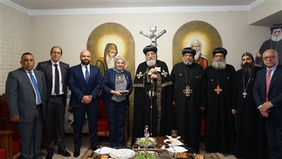 البابا تواضروس الثاني يستقبل وفد القنصلية المصرية في ميلانو