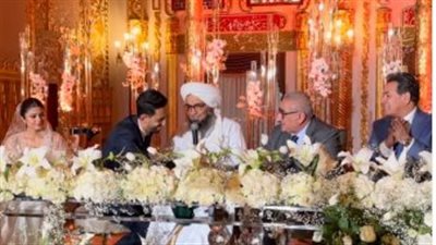 بحضور الخطيب وشوبير.. خيرى رمضان يحتفل بعقد قران ابنه