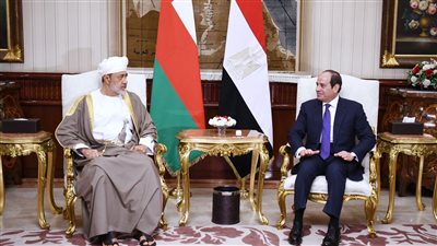  الرئيس السيسي يستقبل هيثم بن طارق سلطان عمان 