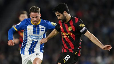 مانشستر سيتي يتعادل إيجابيا أمام برايتون في الدوري الإنجليزي