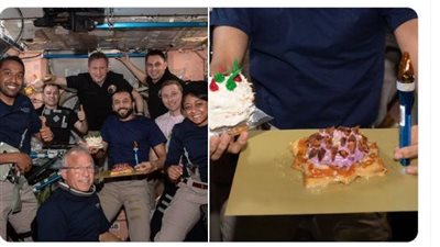 كعكة من أمريكا وأخرى من روسيا.. رائد الفضاء الإماراتي يحتفل بعيد ميلاده خارج الكوكب
