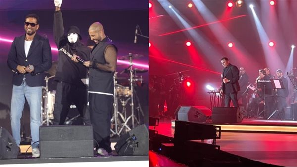 أحمد سعد وشقيقه عمرو