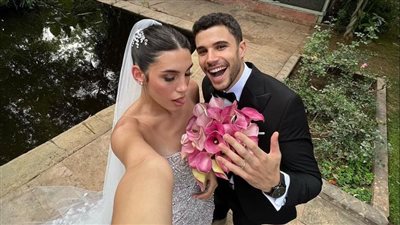 الصور الأولى من زفاف البلوجرز ياسر أحمد وآية إبراهيم