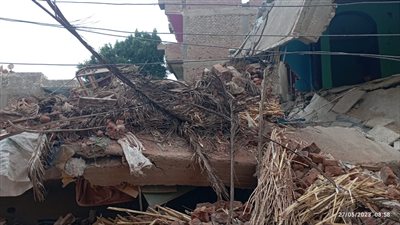 مصرع ربة منزل وإصابة 5 آخرين إثر انهيار منزل مكون من 3 طوابق في قنا