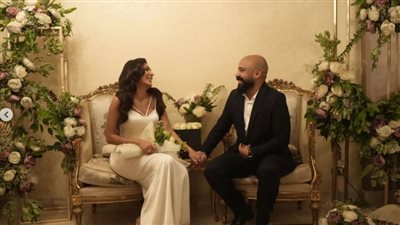 هاني سرحان وبسمة داود يحتفلان بخطبتهما | صور