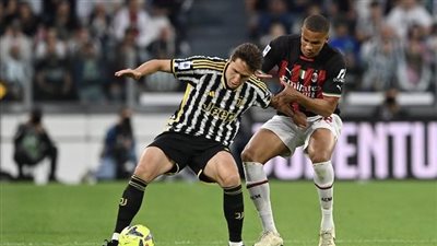 نتيجة يوفنتوس وميلان في الدوري الإيطالي.. الروسونيري يتقدم بهدف في الشوط الأول