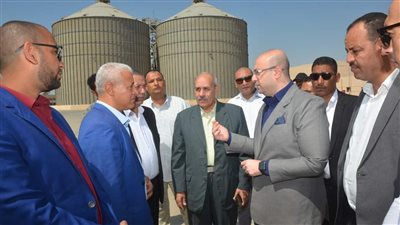 محافظ بني سويف يتابع أعمال استلام وفرز القمح المحلي خلال تفقد مجمع صوامع سدس 