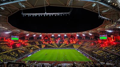 ليلة التتويج.. اتحاد جدة يفوز على الطائي في الدوري السعودي للمحترفين