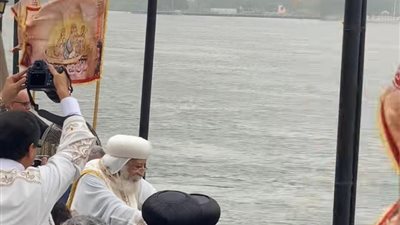 البابا تواضروس الثاني يبارك مياه النيل خلال قداس دخول العائلة المقدسة مصر