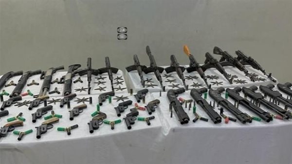 الأسحلة المضبوطة