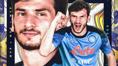 رسميًا.. كفاراتسخيليا يفوز بجائزة أفضل لاعب في الدوري الإيطالي 2022-2023