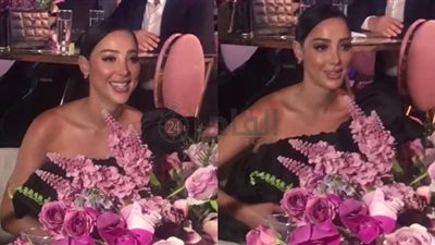 بإطلالة أنيقة.. بسمة بوسيل في حفل زفاف ميرنا نور الدين