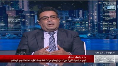 باسل عادل: لدي تحفظات على الحركة المدنية.. ولا يجب حكر العمل السياسي على أجيال بعينها
