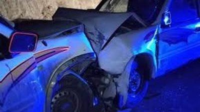 مصرع شخص وإصابة آخر في تصادم سيارتين ربع نقل غرب الأقصر