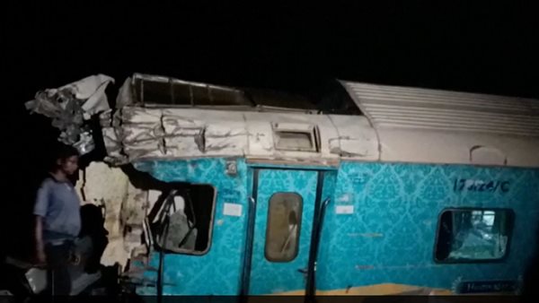 حادث تصادم قطارين