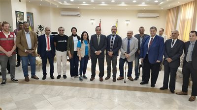 شوشة يستقبل ممثل منظمة يونيسف في مصر خلال زيارته للعريش