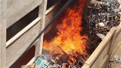 إصابة شخصين إثر اندلاع حريق بمخازن مدرسة في العريش 