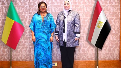 وزيرة التضامن تستقبل نظيرتها في بنين لبحث سبل تعزيز التعاون الثنائي