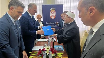 المفتي: زيارة الرئيس السيسي لصربيا العام الماضي فتحت آفاقًا كبيرة من التعاون بين البلدين