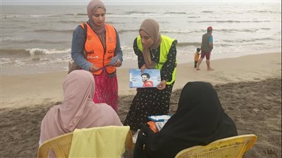 حملات لمكافحة الإدمان على شواطئ مصيف بلطيم بكفر الشيخ