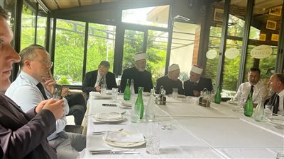 مفتي بلجراد يقيم مأدبة غداء رسمية تكريمًا لمفتي الجمهورية