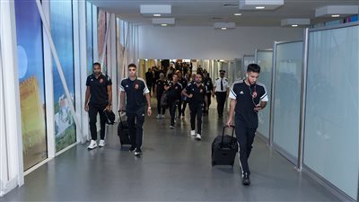 بعثة الأهلي تصل فندق الإقامة بالمغرب 