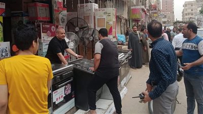 تحرير 80 محضر إشغال خلال حملة مكبرة بمركز بني مزار في المنيا