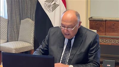 شكري يترأس اجتماعا افتراضيا لهيئة مكتب المؤتمر على هامش اجتماعات بون حول المناخ | صور 