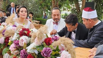 5 صور من عقد قران نجل علي الحجار