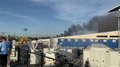 حريق هائل بجوار ملعب أتاتورك قبل ساعتين من نهائي دوري أبطال أوروبا