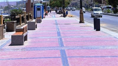 محافظ أسوان يتابع نسب إنجاز مشروع ممشى أهل مصر بكورنيش النيل