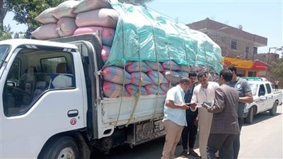 ضبط 3 سيارات محملة بـ 28 طن قمح دون ترخيص وتسليمها للمطاحن بالمنيا