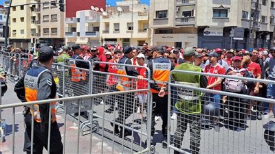 لمنع تسلل الجماهير دون تذاكر.. تعزيزات أمنية مكثفة قبل مباراة الأهلي والوداد