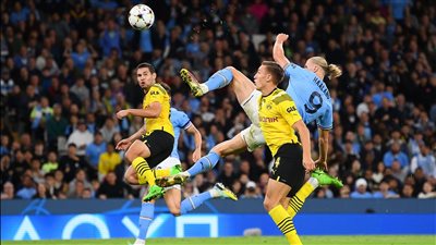 على حساب فريقه القديم.. هدف هالاند في دورتموند يفوز بجائزة الأفضل بدوري الأبطال هذا الموسم