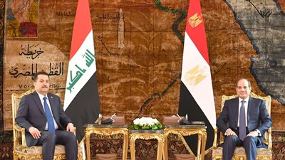 السيسي يستقبل رئيس الوزراء العراقي.. ويؤكد دعم مصر الراسخ لأمن واستقرار العراق