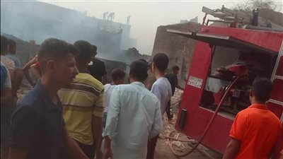 الحماية المدنية تسيطر على حريق اندلع في حوشي ماشية بسوهاج