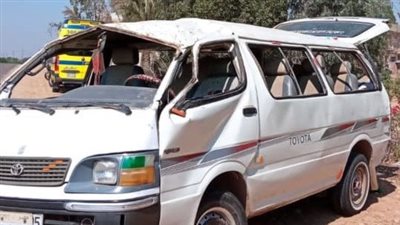 اصطدام ميكروباص بمحول كهرباء في المنصورة وانقطاع التيار