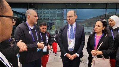 السفير المصري بألمانيا يطمئن على البعثة المصرية قبل انطلاق المنافسات الرسمية للألعاب العالمية