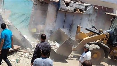 تحرير 22 محضر إشغال خلال حملة مكبرة بالمنيا