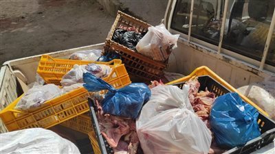 ضبط 845 كيلو جمبري ولحوم مجهولة المصدر قبل بيعها في الأسواق بالشرقية