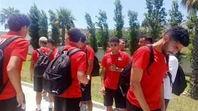 المنتخب الأولمبي يغادر إلى طنجة استعدادًا لمواجهة النيجر في افتتاح مشواره بـ أمم إفريقيا | صور