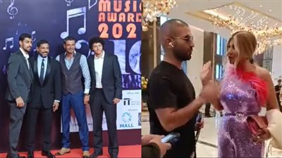 أحمد سعد وهاني فرحات أبرز الحضور في حفل توزيع جوائز MEMA