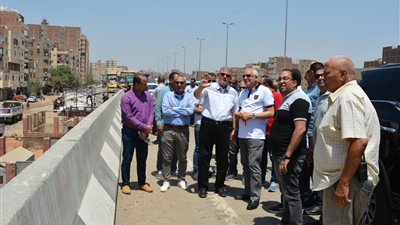 محافظ الجيزة يعاين عددًا من النماذج لطلاء العقارات بالطريق الدائري بالطالبية
